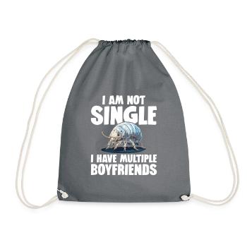 I'm not single I have several friends - Drawstring Bag - grey - Front