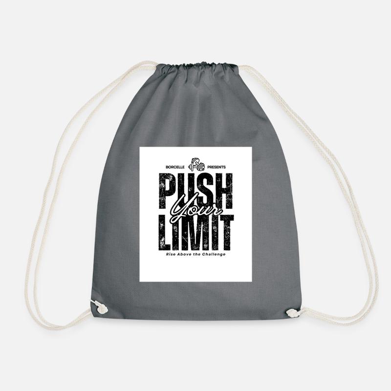 Push your Limit - Turnbeutel - Grau