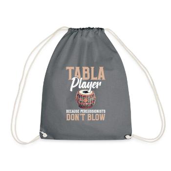 Joueur de tabla, parce que les percussionnistes ne soufflent pas - Sac de sport léger - gris - Devant