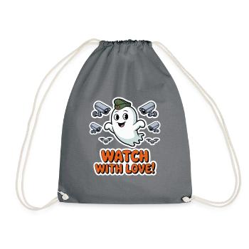 REGARDEZ AVEC AMOUR - Sac de sport léger - gris - Devant