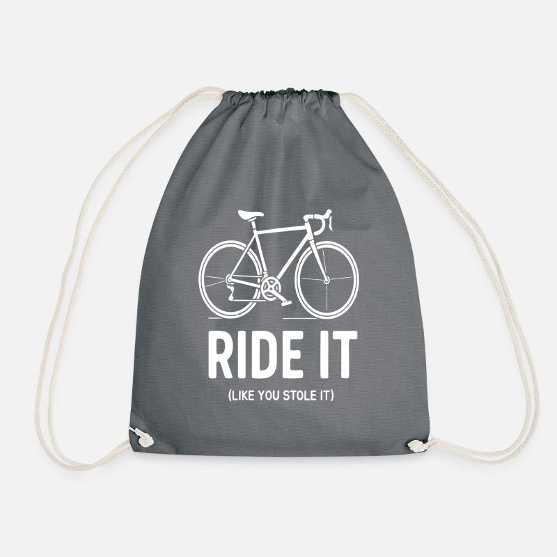 Fahrrad - Ride it (like you stole it) - Drawstring Bag - grey
