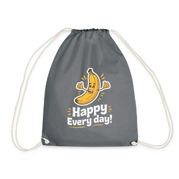 HEUREUX TOUS LES JOURS - Sac de sport léger - gris - Devant