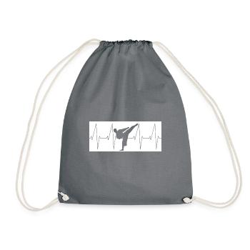 Heartbeat Karaté Kickboxing MMA - Sac de sport léger - gris - Devant