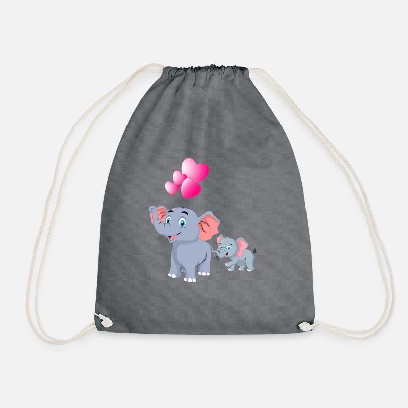 Baby Elefant - Turnbeutel - Grau