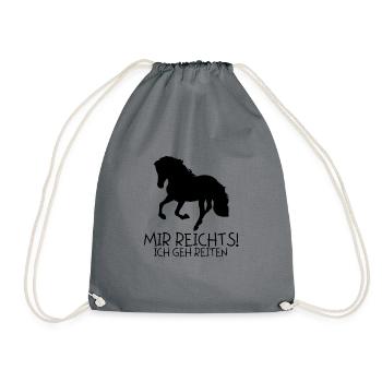 J’aime les chevaux - Sac de sport léger - gris - Devant