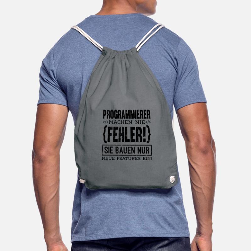 Programmierer machen nie Fehler Computer Nerd PC G Turnbeutel