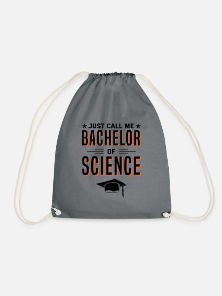 Abschluss Just Call Me Bachelor Of Science Univers - Turnbeutel - Grau