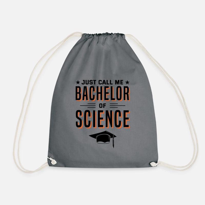 Abschluss Just Call Me Bachelor Of Science Univers - Turnbeutel - Grau