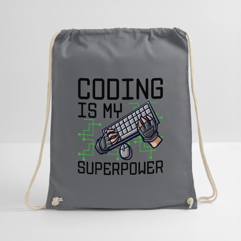 Coding Is My Superpower Programming Coder Computer Turnbeutel