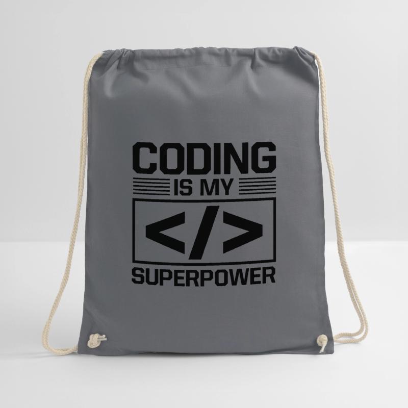 Coding Is My Superpower Programming Coder Computer Turnbeutel