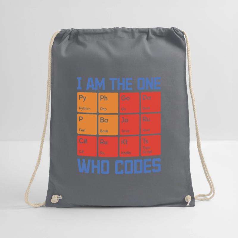 I Am The One Who Codes Programming Programmer Nerd Turnbeutel