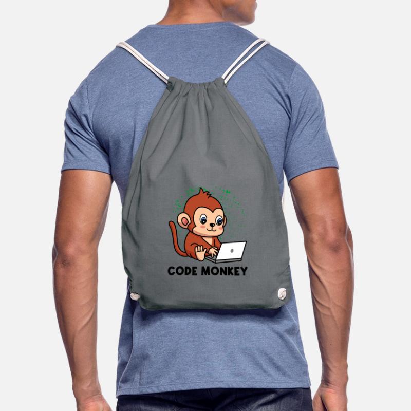 Code Monkey Programming Coder Computer Geek Develo Turnbeutel