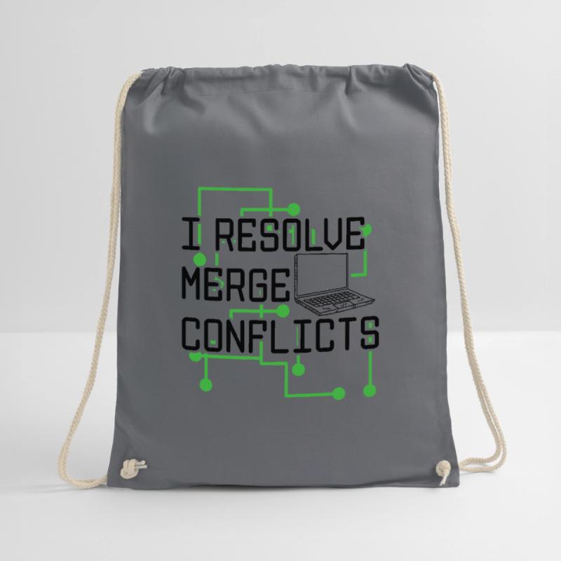 I Resolve Merge Conflicts Coder Software Developer Turnbeutel
