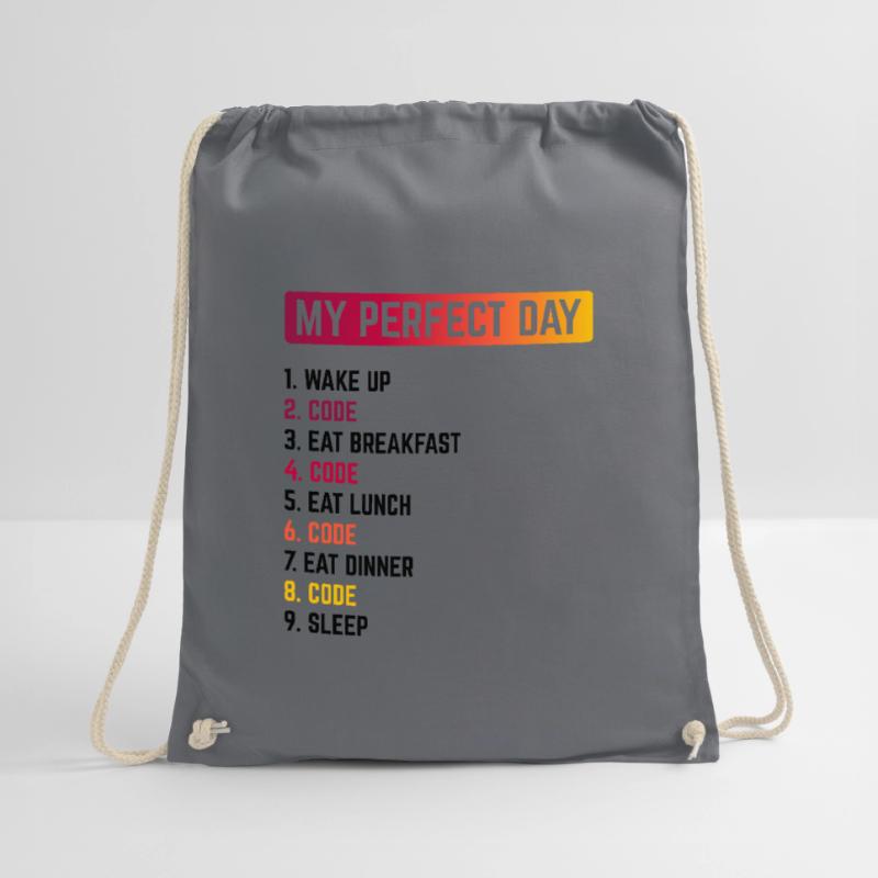 My Perfect Day Wake Up Code Software Developer Pro Turnbeutel