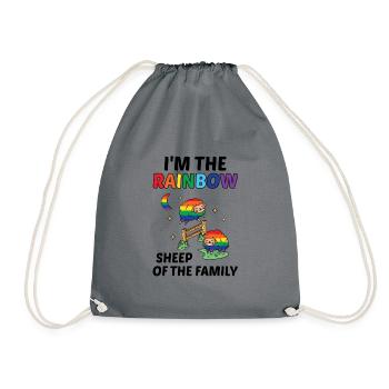 I'm The Rainbow Sheep In The Family Lesbian Love G - Turnbeutel - Grau - Vorne