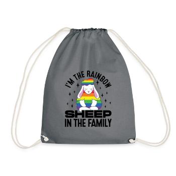I'm The Rainbow Sheep In The Family Lesbian Love G - Turnbeutel - Grau - Vorne