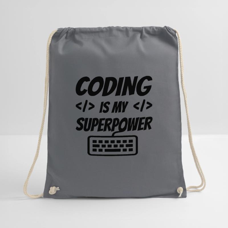 Coding Is My Superpower Programming Coder Computer Turnbeutel
