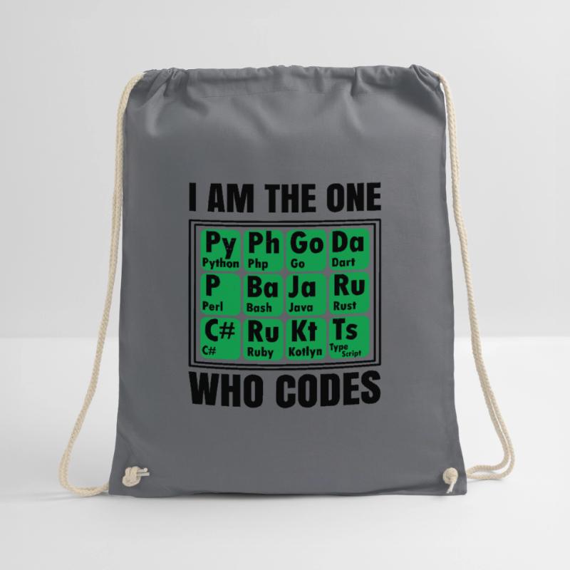 I Am The One Who Codes Programming Programmer Nerd Turnbeutel
