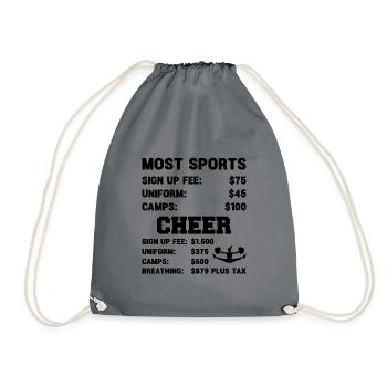 Most Sports Cheer Cheerleading Cheerdance Cheerlea - Turnbeutel - Grau - Vorne