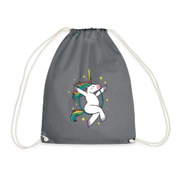 Unicorn Graphic Gymnast Gymnastics Acrobat Acrobat - Turnbeutel - Grau - Vorne