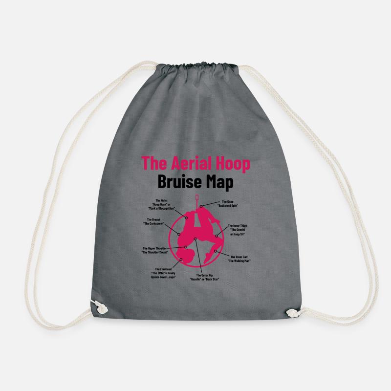 The Aerial Hoop Bruise Map Acrobatics Gymnastics S - Turnbeutel - Grau