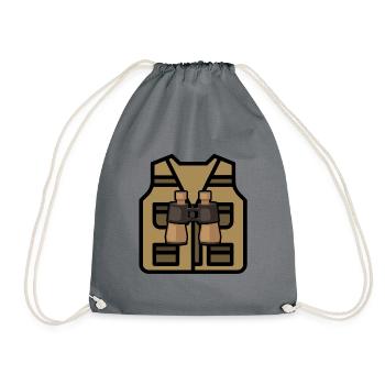Costume Graphic Animal Keeper Zoo Keeper Animal Lo - Turnbeutel - Grau - Vorne