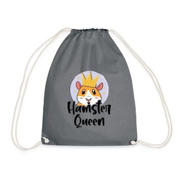 Hamster Queen Animal Lover Pet Owner Rodents Hamst - Turnbeutel - Grau - Vorne