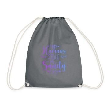 Tiny Humans Stole My Heart Daycare Provider Babysi - Turnbeutel - Grau - Vorne