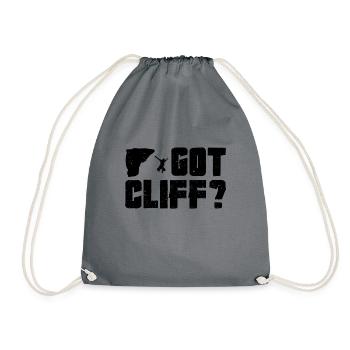 Got Cliff? Cliff Diver Cliff Diving Tombstoning Cl - Drawstring Bag - grey - Front