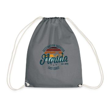 Holiday destination Florida - Drawstring Bag - grey - Front