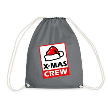 Christmas Crew XMAS Party - Drawstring Bag - grey - Front