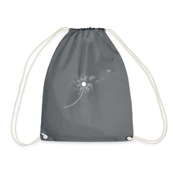 IMG cooles Fahrraddesign Fahrrad Natur Geschenk sp - Turnbeutel - Grau - Vorne