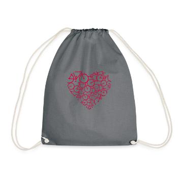 cool design vélo nature cadeau sport - Sac de sport léger - gris - Devant