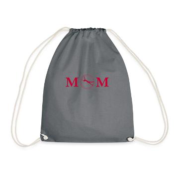 Rhönrad I MOM Mama proud mom - Drawstring Bag - grey - Front