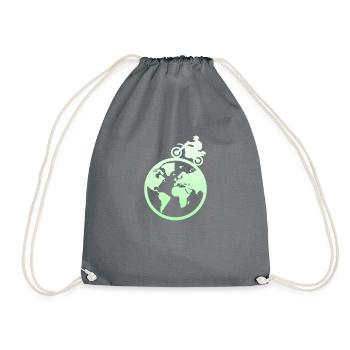 Moto moto moto moto - Sac de sport léger - gris - Devant