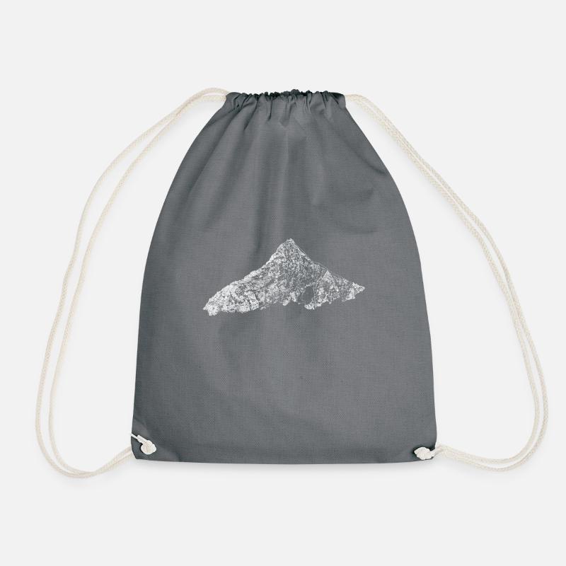 mountain - Drawstring Bag - grey