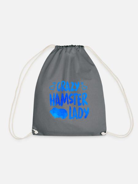 Crazy Hamster Lady Hamster Pet Animal Lover Hamste - Turnbeutel - Grau