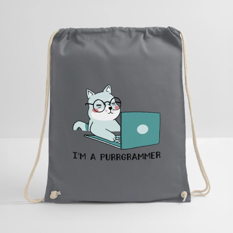 I'm A Purrgrammer Coder Software Developer Compute Turnbeutel