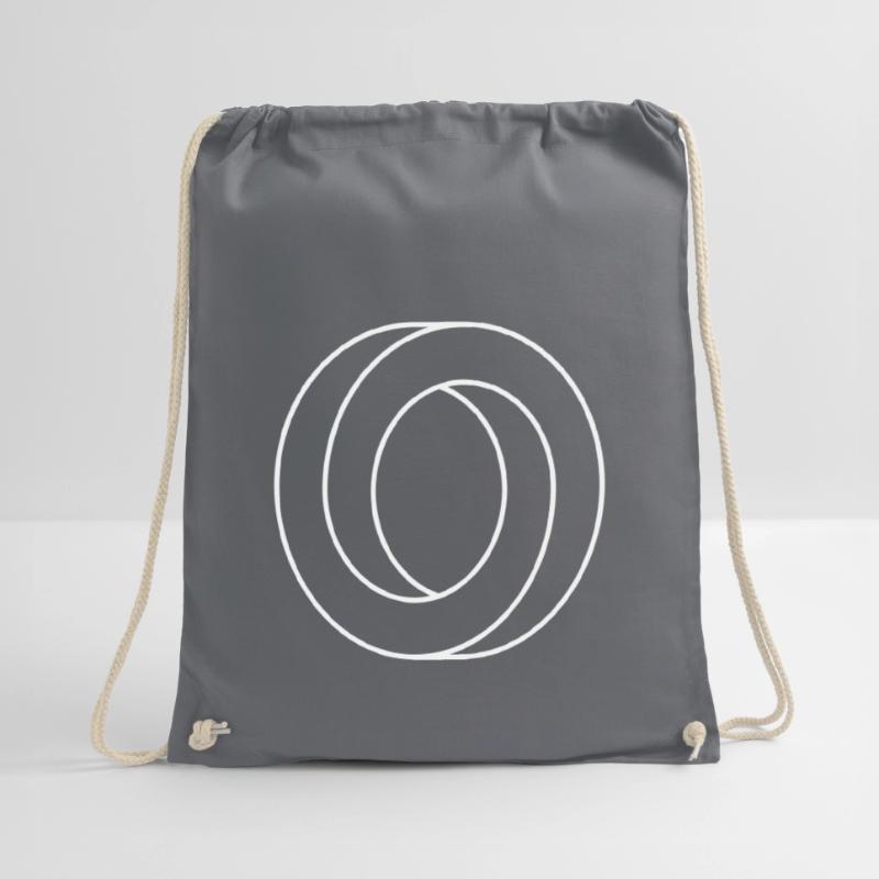 Impossible ring / Möbius loop / deception Drawstring Bag