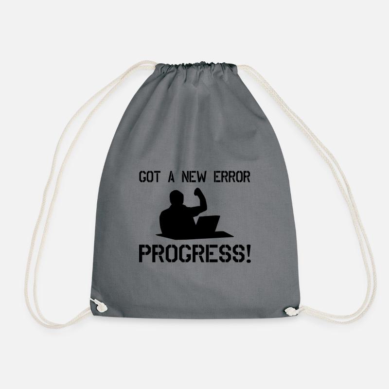 Got A New Error Progress Coder Software Developer - Turnbeutel - Grau