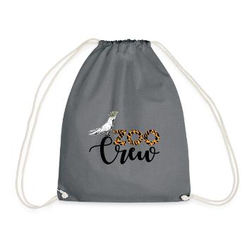 Crew Graphic Animal Keeper Zoo Keeper Animal Lover - Turnbeutel - Grau - Vorne
