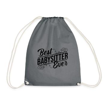 Best Babysitter Ever Daycare Provider Babysitting - Turnbeutel - Grau - Vorne