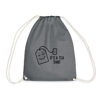 It's A Tea Shirt Tea Drinking Tea Lover Brewing Cu - Turnbeutel - Grau - Vorne