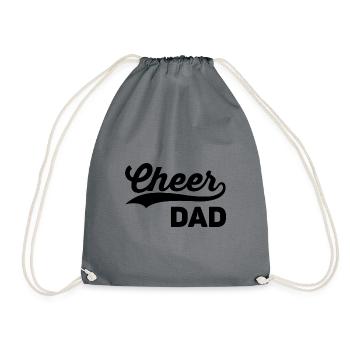 Cheer Dad The Only Thing I Flip Is My Wallet Gymna - Turnbeutel - Grau - Vorne