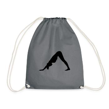 Yoga Icon - Turnbeutel - Grau - Vorne