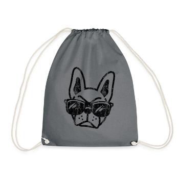 Cadeau French French Bulldog Frenchie - Sac de sport léger - gris - Devant