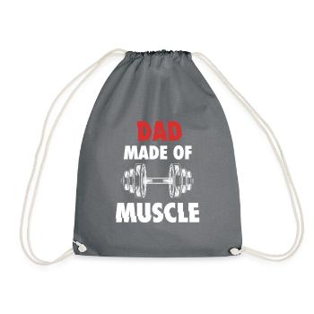PAPA FAIT DU MUSCLE - Papa Papa Muscle Shirt - Sac de sport léger - gris - Devant