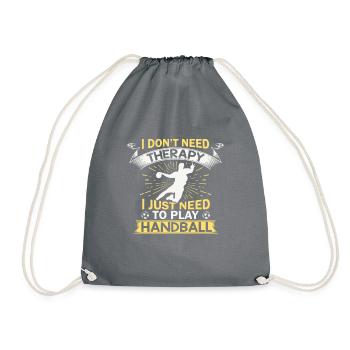 Handball drôle - T-shirt - Sac de sport léger - gris - Devant