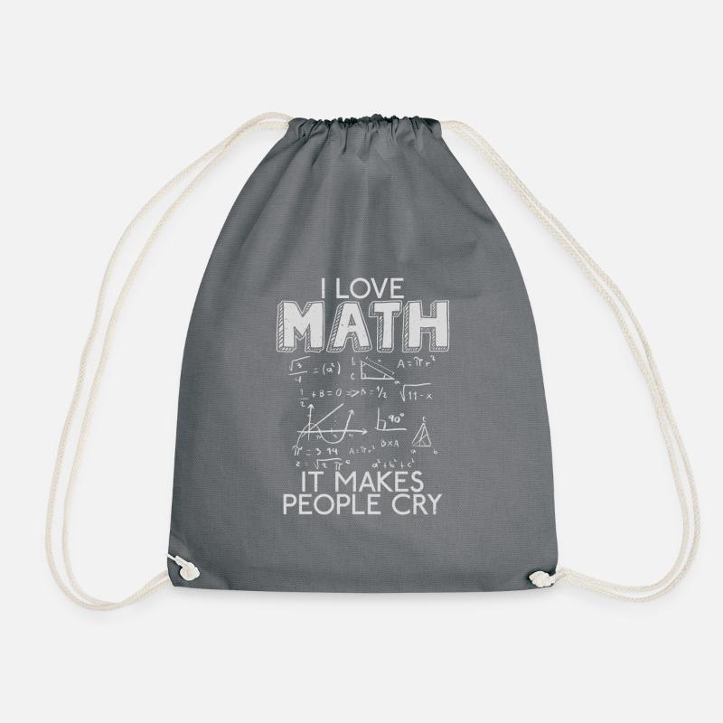 I like Math School University Algebra Funny - Turnbeutel - Grau