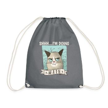 Shhh. J’ai fait de la math cat - Sac de sport léger - gris - Devant
